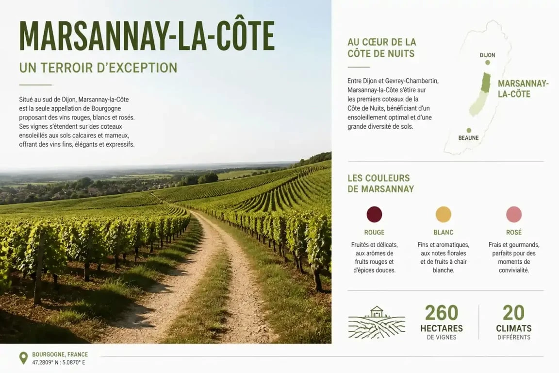 Balade dans les vignobles de Marsannay-la-Côte près de Dijon